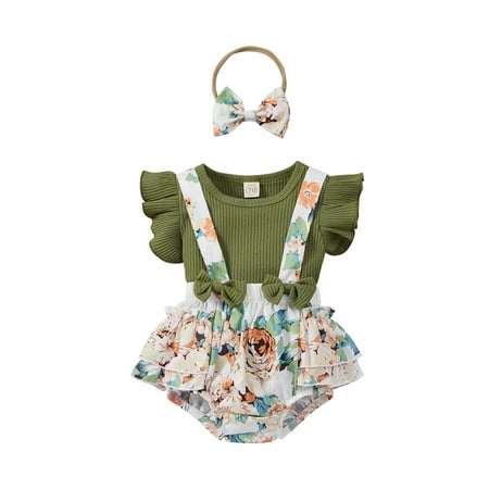 Infant Toddler Girl Clothing Short Sleeve Solid T-shirt Top+Bows Suspender Shorts Sunflower Bottoms
Infant Toddler Girl Clothing Short Sleeve Solid T-shirt Top+Bows Suspender Shorts Sunflower Bottoms