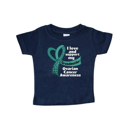 Inktastic I Love and Support My Grandmother Ovarian Cancer Teal Ribbon Gift Baby Boy or Baby Girl T-Shirt
Inktastic I Love and Support My Grandmother Ovarian Cancer Teal Ribbon Gift Baby Boy or Baby Girl T-Shirt