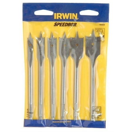 Irwin 6Pc Speedbor Set 3/8 To 1 88899 Irwin Spade Bits 88899 024721200600