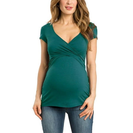 Enjiwell Pregnant Womens Solid Color Short Sleeve V Neck T Shirt Maternity Nursing Wrap Tops
Enjiwell Pregnant Womens Solid Color Short Sleeve V Neck T Shirt Maternity Nursing Wrap Tops