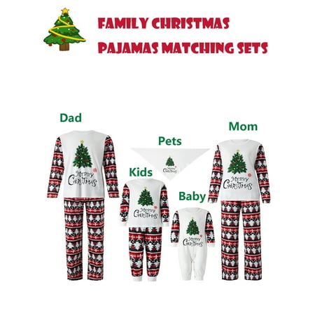Family Christmas Pajamas Matching Sets Christmas Tree Xmas Holiday Sleepwear Jammies Long Sleeve PJs Outfits
Family Christmas Pajamas Matching Sets Christmas Tree Xmas Holiday Sleepwear Jammies Long Sleeve PJs Outfits