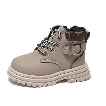 Boys Girls Ankle Boots Side Zipper Lace-Up Waterproof Comfortable Outdoor Winter Boots for Toddler Little Kids
Boys Girls Ankle Boots Side Zipper Lace-Up Waterproof Comfortable Outdoor Winter Boots for Toddler Little Kids