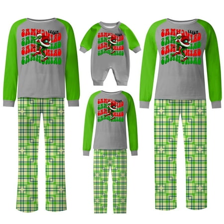 TKing Fashion Grinch Christmas Pajamas Set Soft Comfy Matching Family Christmas Pajamas Pants Christmas Family Clothes for Women Christmas Gift for Family Baby 12 Months
TKing Fashion Grinch Christmas Pajamas Set Soft Comfy Matching Family Christmas Pajamas Pants Christmas Family Clothes for Women Christmas Gift for Family Baby 12 Months