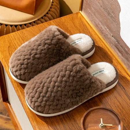 Fashion Autumn And Winter Men Slippers Flat Bottom Non Slip Short Plush Warm And Comfortable Solid Color Simple Coffee 10
Fashion Autumn And Winter Men Slippers Flat Bottom Non Slip Short Plush Warm And Comfortable Solid Color Simple Coffee 10