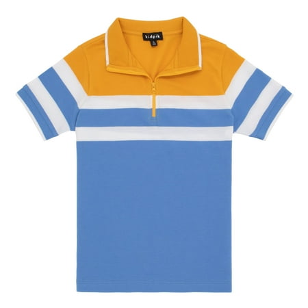 KIDPIK Boys Short Sleeve Top Short Sleeve Zip Neck Engineered Stripe Polo Size: 2T - XXL (16)
KIDPIK Boys Short Sleeve Top Short Sleeve Zip Neck Engineered Stripe Polo Size: 2T - XXL (16)