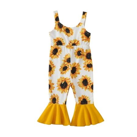 ZRBYWB Toddler Girls Romper Sleeveless Floral Print Romper Bell Bottoms Jumpsuit Clothes Cute Summer Clothes
ZRBYWB Toddler Girls Romper Sleeveless Floral Print Romper Bell Bottoms Jumpsuit Clothes Cute Summer Clothes
