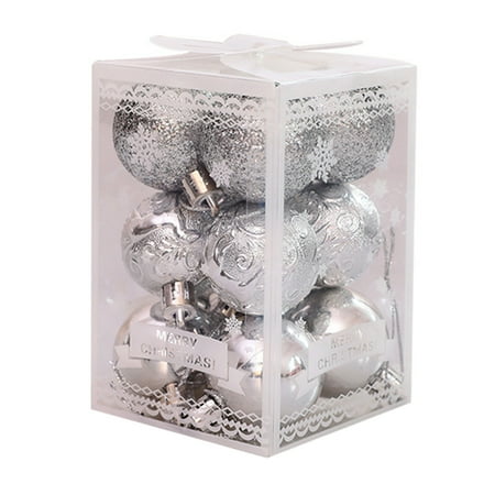 VIEGINE 12Pcs 4cm Glitter Christmas Tree Shatterproof Ball Baubles Ornaments Multicolor Xmas Decoration Hanging Pendants for Holiday Wedding Party
VIEGINE 12Pcs 4cm Glitter Christmas Tree Shatterproof Ball Baubles Ornaments Multicolor Xmas Decoration Hanging Pendants for Holiday Wedding Party