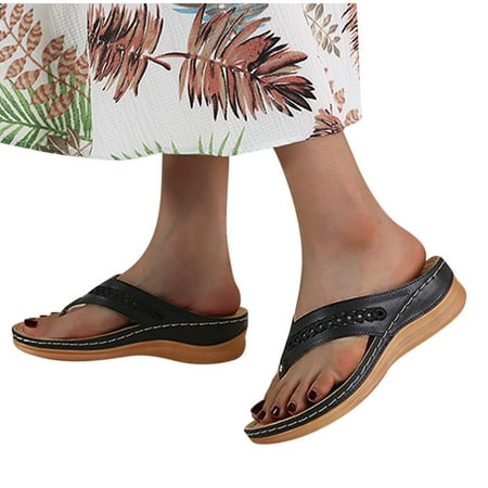 Midsumdr Womens Flip Flops Womens Sandals with Arch Support Flat Shoes Ladies Beach Sandals Summer Non-Slip Causal Slippers Black Women Sandals Summer Shoes for Women
Midsumdr Womens Flip Flops Womens Sandals with Arch Support Flat Shoes Ladies Beach Sandals Summer Non-Slip Causal Slippers Black Women Sandals Summer Shoes for Women