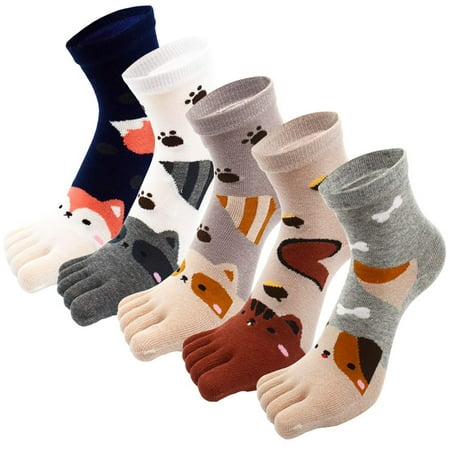 5 Pairs Of Toe Socks Cotton Children Five Finger Socks Cute Cartoon Animal Pattern Socks For Young Girls 3-12 Years
5 Pairs Of Toe Socks Cotton Children Five Finger Socks Cute Cartoon Animal Pattern Socks For Young Girls 3-12 Years