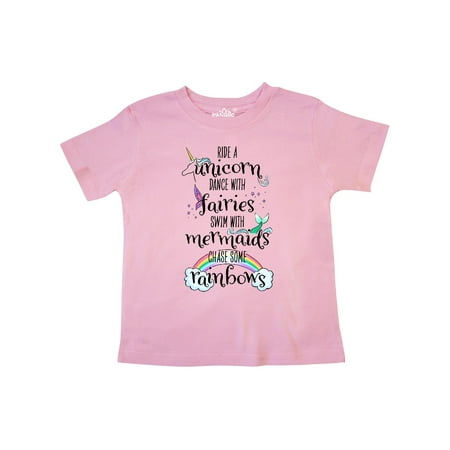 Inktastic Ride a Unicorn Dance with Fairies Swim with Mermaids Gift Toddler Boy or Toddler Girl T-Shirt
Inktastic Ride a Unicorn Dance with Fairies Swim with Mermaids Gift Toddler Boy or Toddler Girl T-Shirt