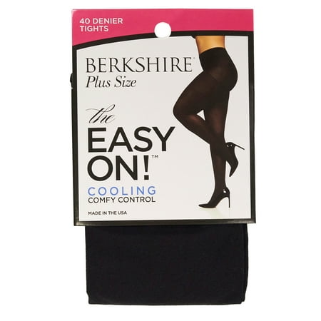 Women s Berkshire 5035 Easy On Plus Size Cooling Tights (Black Q Petite)