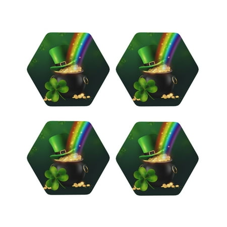 Pofeuu St. Patrick s Day4 Print Coasters for Drinks 4Pack PU Leather Coasters Bar Drink Coasters for Tabletop Protection Furniture from Damage-Hexagon
Pofeuu St. Patrick s Day4 Print Coasters for Drinks 4Pack PU Leather Coasters Bar Drink Coasters for Tabletop Protection Furniture from Damage-Hexagon