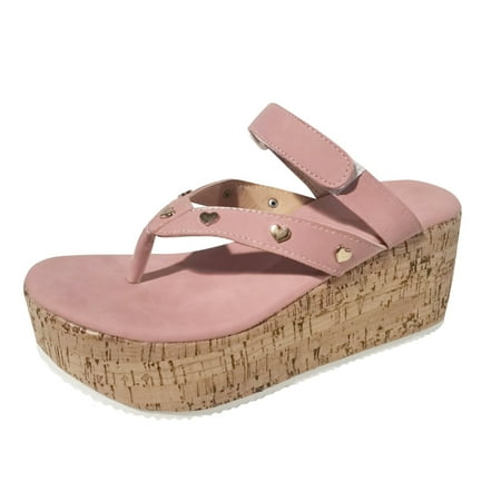 Slope heel Slippers for Women Fashion Women s Casual Shoes Breathable Wedge Heel Outdoor Leisure Slippers Pink
Slope heel Slippers for Women Fashion Women s Casual Shoes Breathable Wedge Heel Outdoor Leisure Slippers Pink