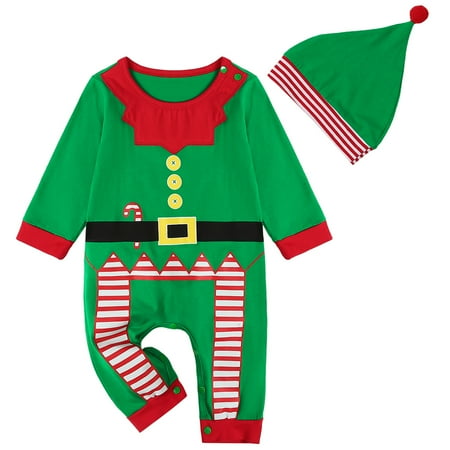 SYNPOS Newborn Baby Santa Claus Outfits Toddler Boys Girls Christmas Cosplay Romper Bodysuit + Xmas Cap Hat 0-18 Months
SYNPOS Newborn Baby Santa Claus Outfits Toddler Boys Girls Christmas Cosplay Romper Bodysuit + Xmas Cap Hat 0-18 Months