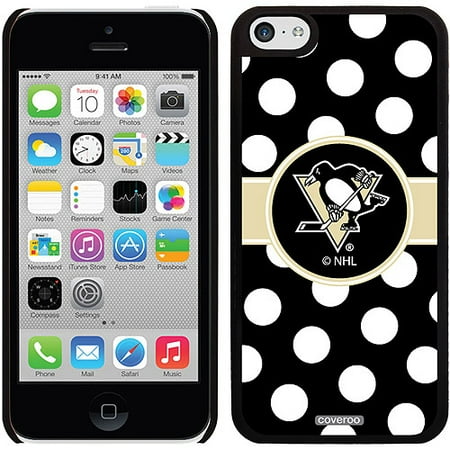 Pittsburgh Penguins Polka Dots Design on iPhone 5c Thinshield Snap-On Case by Coveroo