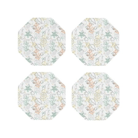 Junzan Sea Animals Print Coasters for Drinks - Leather Coasters Set of 4 for Coffee Table for Housewarming/Kitchen/Bar/Decor-Octagon
Junzan Sea Animals Print Coasters for Drinks - Leather Coasters Set of 4 for Coffee Table for Housewarming/Kitchen/Bar/Decor-Octagon