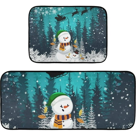 Hyjoy 19.7 x47.2 +19.7 x27.6 Snowman 2 Pieces Kitchen Rug Cushioned Anti-Fatigue Kitchen Rugs Set for Home Office Laundry
Hyjoy 19.7 x47.2 +19.7 x27.6 Snowman 2 Pieces Kitchen Rug Cushioned Anti-Fatigue Kitchen Rugs Set for Home Office Laundry