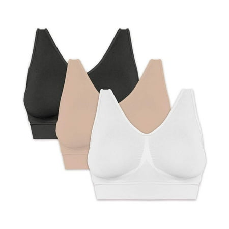 Multi Pack Women s Pure Comfort Seamless Wirefree Bra 
Multi Pack Women s Pure Comfort Seamless Wirefree Bra