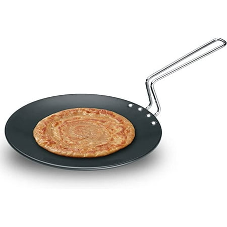 FUTURA Hard Anodised Concave Tava Griddle 10-Inch 4.88 with Steel Handle 26 cm Black
FUTURA Hard Anodised Concave Tava Griddle 10-Inch 4.88 with Steel Handle 26 cm Black