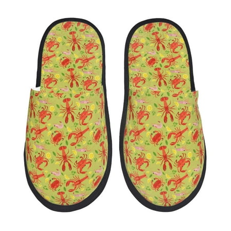 Adobk Crab Lobster Print Slippers Indoor Outdoor Retro Slippers House Soft Fluffy Slides Cushion Furry Slippers-Large
Adobk Crab Lobster Print Slippers Indoor Outdoor Retro Slippers House Soft Fluffy Slides Cushion Furry Slippers-Large