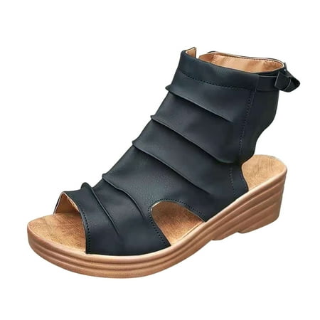 Wedges for Women Shoes for Women Fashion Women Solid Summer Ladies Comfy Sandals Slope Heel Casual Beach Shoes
Wedges for Women Shoes for Women Fashion Women Solid Summer Ladies Comfy Sandals Slope Heel Casual Beach Shoes