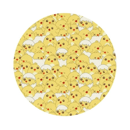 Pofeuu Baby Chicks Print Leather Coasters Set of 6 Round Cups Mugs Mat Pad for Home Kitchen Heat Resistant Drink Coasters Round Shape
Pofeuu Baby Chicks Print Leather Coasters Set of 6 Round Cups Mugs Mat Pad for Home Kitchen Heat Resistant Drink Coasters Round Shape