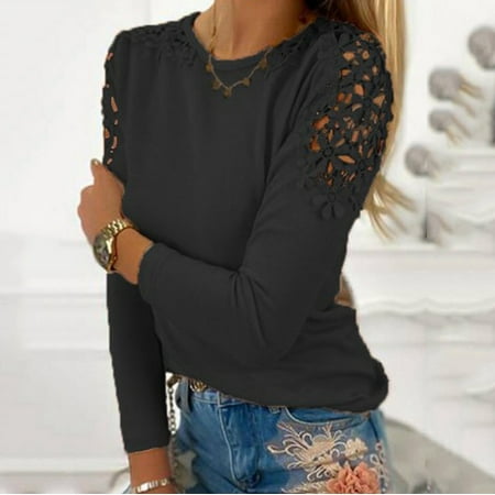 OKBOP Breast Cancer Scrub Tops Women Fashion Solid Color Slim Lace Hollow Long Sleeve Loose Plus Size Blouse Collared Shirts for Women
OKBOP Breast Cancer Scrub Tops Women Fashion Solid Color Slim Lace Hollow Long Sleeve Loose Plus Size Blouse Collared Shirts for Women
