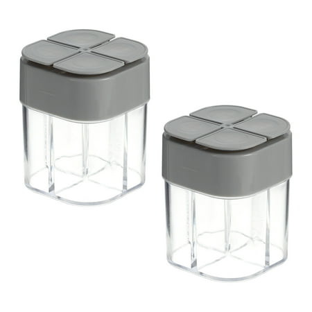 2 Pcs 4 in 1 Spice Jar Spices Shaker Containers Portable Jars with Lids Multi Travel
2 Pcs 4 in 1 Spice Jar Spices Shaker Containers Portable Jars with Lids Multi Travel