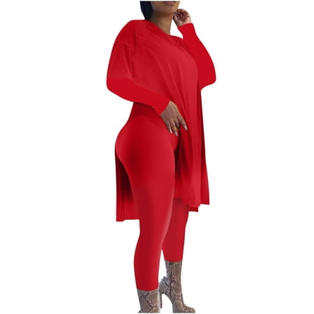 Womens Casual Solid 2 Piece Outfits Long Sleeve Loose Oversized Split Long Tops Skinny Long Pants Lounge Pajamas Sets
Womens Casual Solid 2 Piece Outfits Long Sleeve Loose Oversized Split Long Tops Skinny Long Pants Lounge Pajamas Sets