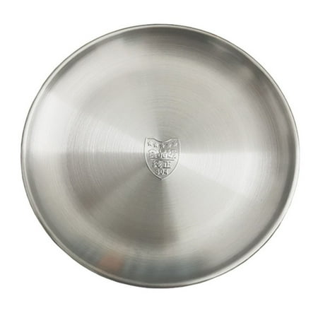Ana Outdoor Camping Plate Stainless Steel Tableware Picnic Dinner Food Container