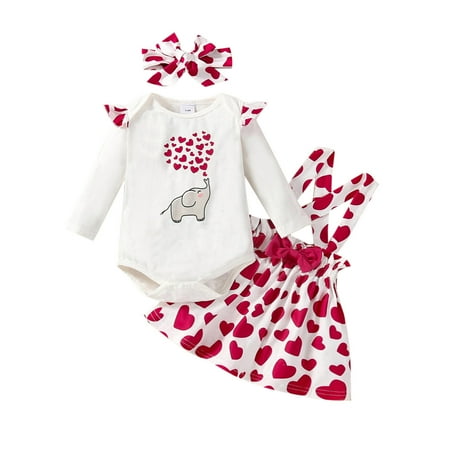 Toddler Baby Girls Valentine s Day Cartoon Heart Printed Romper Bodysuit Suspenders Skirts Outfits
Toddler Baby Girls Valentine s Day Cartoon Heart Printed Romper Bodysuit Suspenders Skirts Outfits