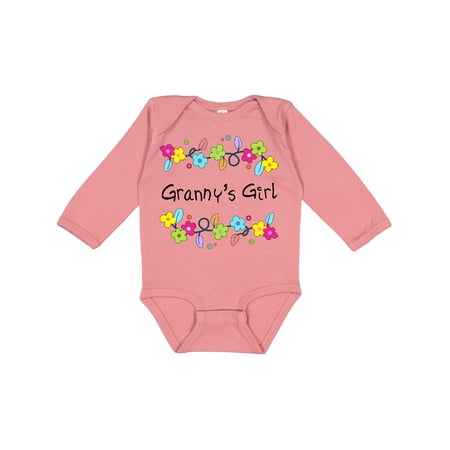 Inktastic Grannys Girl- Bright Flowers Girls Long Sleeve Baby Bodysuit 
Inktastic Grannys Girl- Bright Flowers Girls Long Sleeve Baby Bodysuit