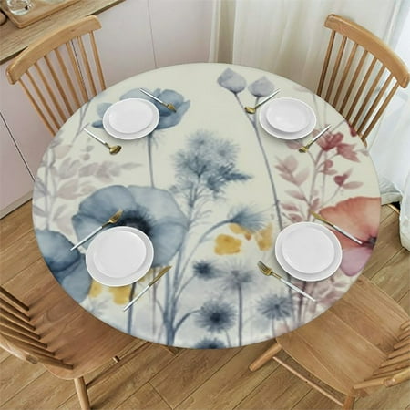 YANMS Abstract Flower Modern Blue Floral Transparent Round Table Cover 100% Polyester Fiber 54-58
YANMS Abstract Flower Modern Blue Floral Transparent Round Table Cover 100% Polyester Fiber 54-58