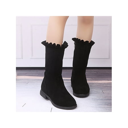 Harsuny Girls Faux Fur Lined Mid-Calf Fashion Winter Shoes Anti Slip Booties Black 3Y
Harsuny Girls Faux Fur Lined Mid-Calf Fashion Winter Shoes Anti Slip Booties Black 3Y