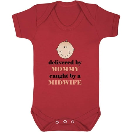 Delivered By Mommy Caught By A Midwife Cotton Baby Bodysuit One Piece Red 24 Months
Delivered By Mommy Caught By A Midwife Cotton Baby Bodysuit One Piece Red 24 Months
