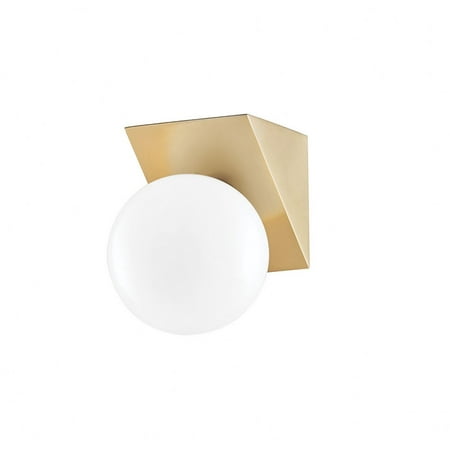 

-4W 1 Led Bath Bracket in Modern Style-5.25 inches Wide By 7 inches High-Aged Brass Finish Bailey Street Home 735-Bel-4170165