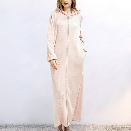 Women Pajamas Flannel Thickened Long Coat Homewear Pajamas Women Women Robes Pink L
Women Pajamas Flannel Thickened Long Coat Homewear Pajamas Women Women Robes Pink L