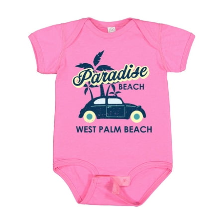 Inktastic Paradise Beach in West Palm Beach with Palm Trees and Car Boys or Girls Baby Bodysuit
Inktastic Paradise Beach in West Palm Beach with Palm Trees and Car Boys or Girls Baby Bodysuit