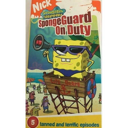Spongebob Squarepants Spongeguard on Duty(VHS,2004)TESTED-RARE VINTAGE-SHIP N24H