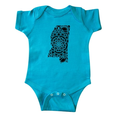 Inktastic Mississippi Silhouette Mandala Gift Baby Boy or Baby Girl Bodysuit 
Inktastic Mississippi Silhouette Mandala Gift Baby Boy or Baby Girl Bodysuit