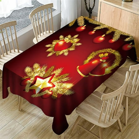 CINEEN 59 x118 Rectangle Christmas Table Cloth Water Resistance Tablecloth Decorative Fabric Table Cover for Outdoor and Indoor Use
CINEEN 59 x118 Rectangle Christmas Table Cloth Water Resistance Tablecloth Decorative Fabric Table Cover for Outdoor and Indoor Use