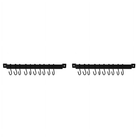 2Pcs Wall Mount Pot Rack 435mm Industrial Hanging Rail Kitchen Utensils Hanger Organiser Lid Holder with 20X S Hooks
2Pcs Wall Mount Pot Rack 435mm Industrial Hanging Rail Kitchen Utensils Hanger Organiser Lid Holder with 20X S Hooks
