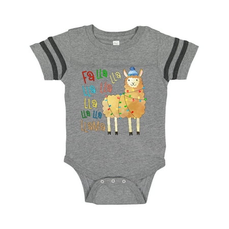 Inktastic Cute Christmas Fa Lla Llama Gift Baby Boy or Baby Girl Bodysuit