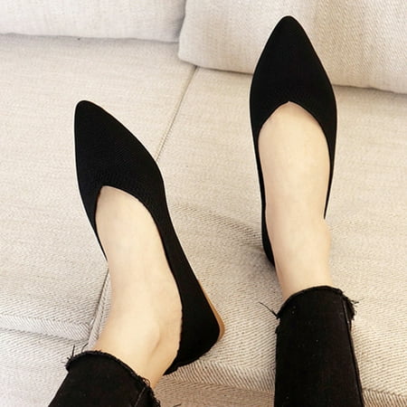 Women Classic Pointy Toe Ballet Flat Shoes Single Shoes Casual Shallow Mouth Flat Shoes for Spring Black 35
Women Classic Pointy Toe Ballet Flat Shoes Single Shoes Casual Shallow Mouth Flat Shoes for Spring Black 35