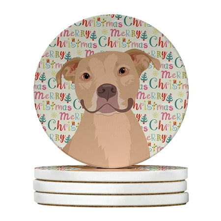 Pit Bull Fawn #1 Christmas Large Sandstone Coasters Pack of 4 4 in x 4 in
Pit Bull Fawn #1 Christmas Large Sandstone Coasters Pack of 4 4 in x 4 in
