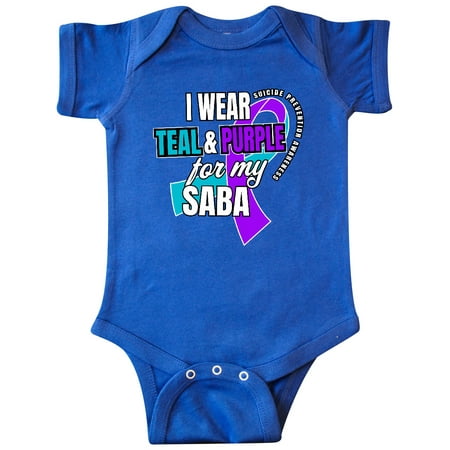 Inktastic Suicide Prevention I Wear Teal and Purple for My Saba Gift Baby Boy or Baby Girl Bodysuit
Inktastic Suicide Prevention I Wear Teal and Purple for My Saba Gift Baby Boy or Baby Girl Bodysuit