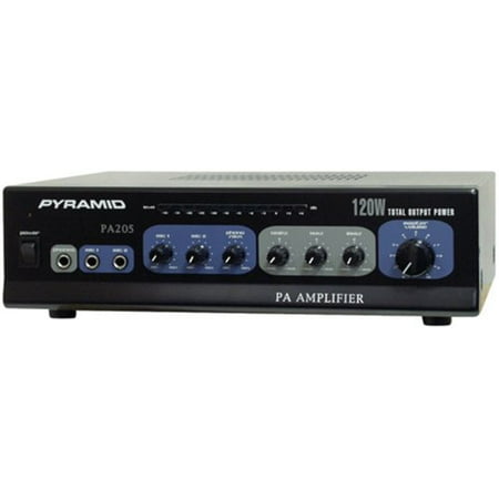 Pyramid Audio Pa205 Amplifier With Microphone Input (120-watt)