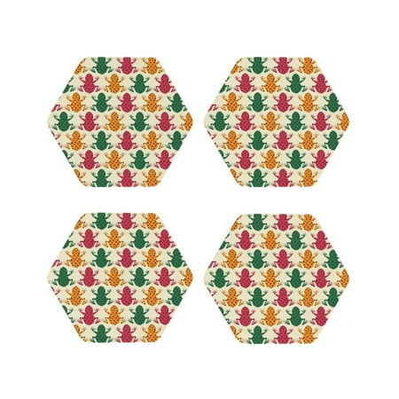 Kdxio Colorful Frogs Funny Coasters 4 Pcs Leather Coasters Housewarming Gifts Protect Furniture from Water Marks Scratch and Damage
Kdxio Colorful Frogs Funny Coasters 4 Pcs Leather Coasters Housewarming Gifts Protect Furniture from Water Marks Scratch and Damage
