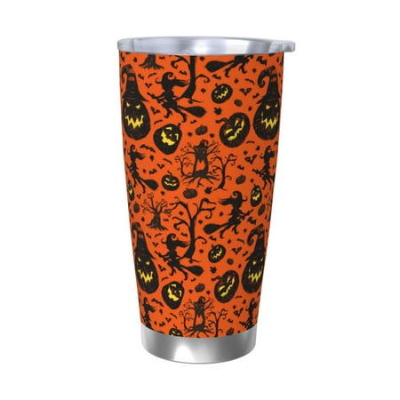 Cauagu Halloween3 Pattern 20oz Tumbler Stainless Steel Vacuum Insulated Tumbler with Lid Insulated Coffee Mug Thermal Cup with Splash Proof Sliding Lid-Without Straw
Cauagu Halloween3 Pattern 20oz Tumbler Stainless Steel Vacuum Insulated Tumbler with Lid Insulated Coffee Mug Thermal Cup with Splash Proof Sliding Lid-Without Straw