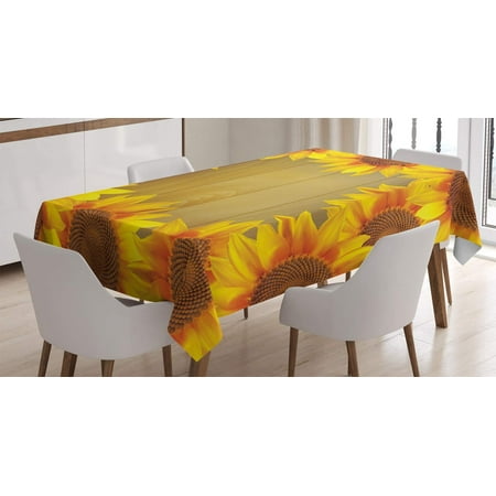 Mindunm Sunflower Tablecloth Sunflower Arranged in a Circle on a Wooden Background Flower Frame Illustration Dining Room Kitchen Rectangular Table Cover 60 X 84 Orange Brown
Mindunm Sunflower Tablecloth Sunflower Arranged in a Circle on a Wooden Background Flower Frame Illustration Dining Room Kitchen Rectangular Table Cover 60 X 84 Orange Brown